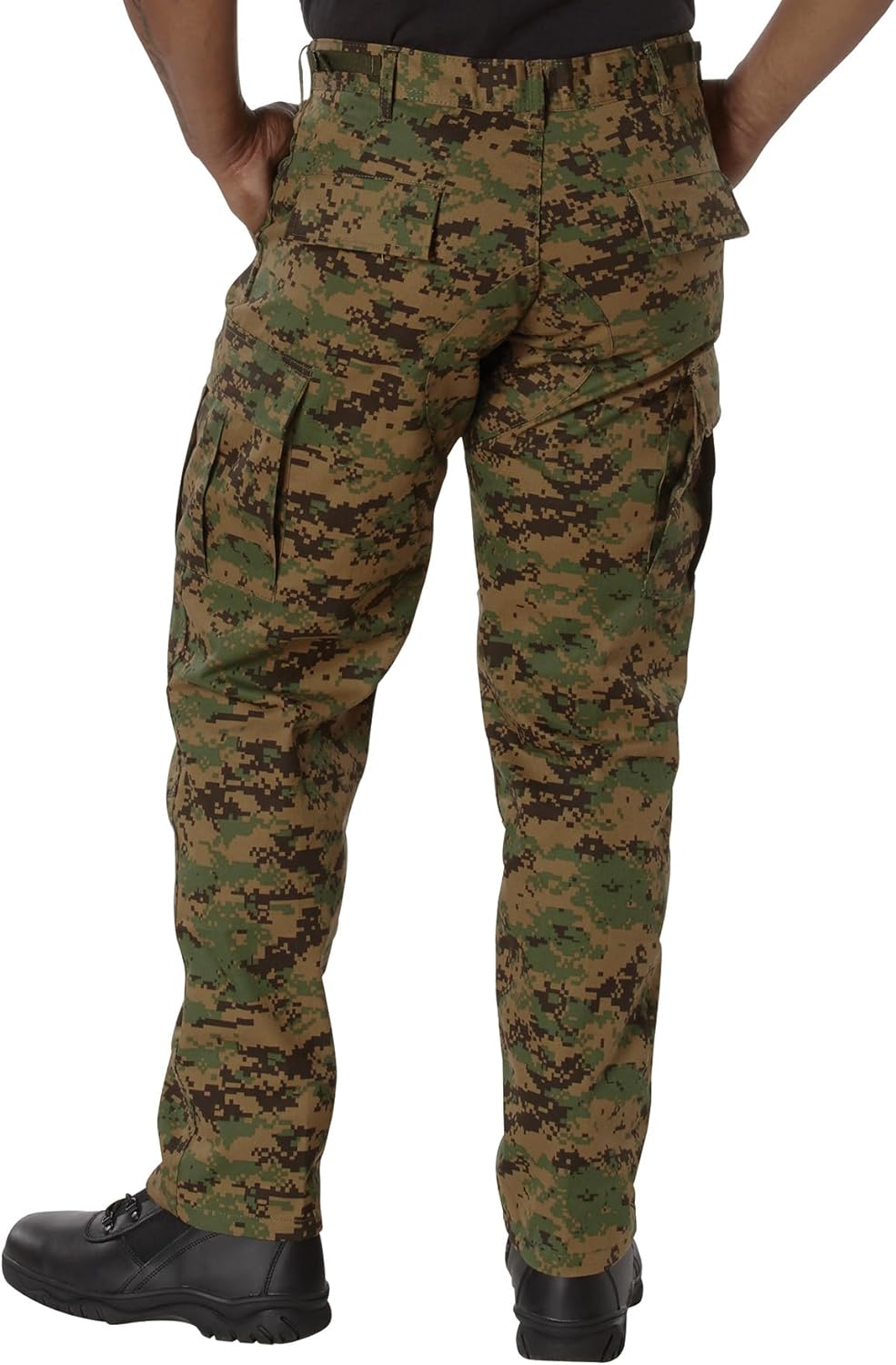 Rothco Digital Camo Tactical BDU Pants (US, Alpha, Medium, Regular, Regular, Woodland Digital Camo)