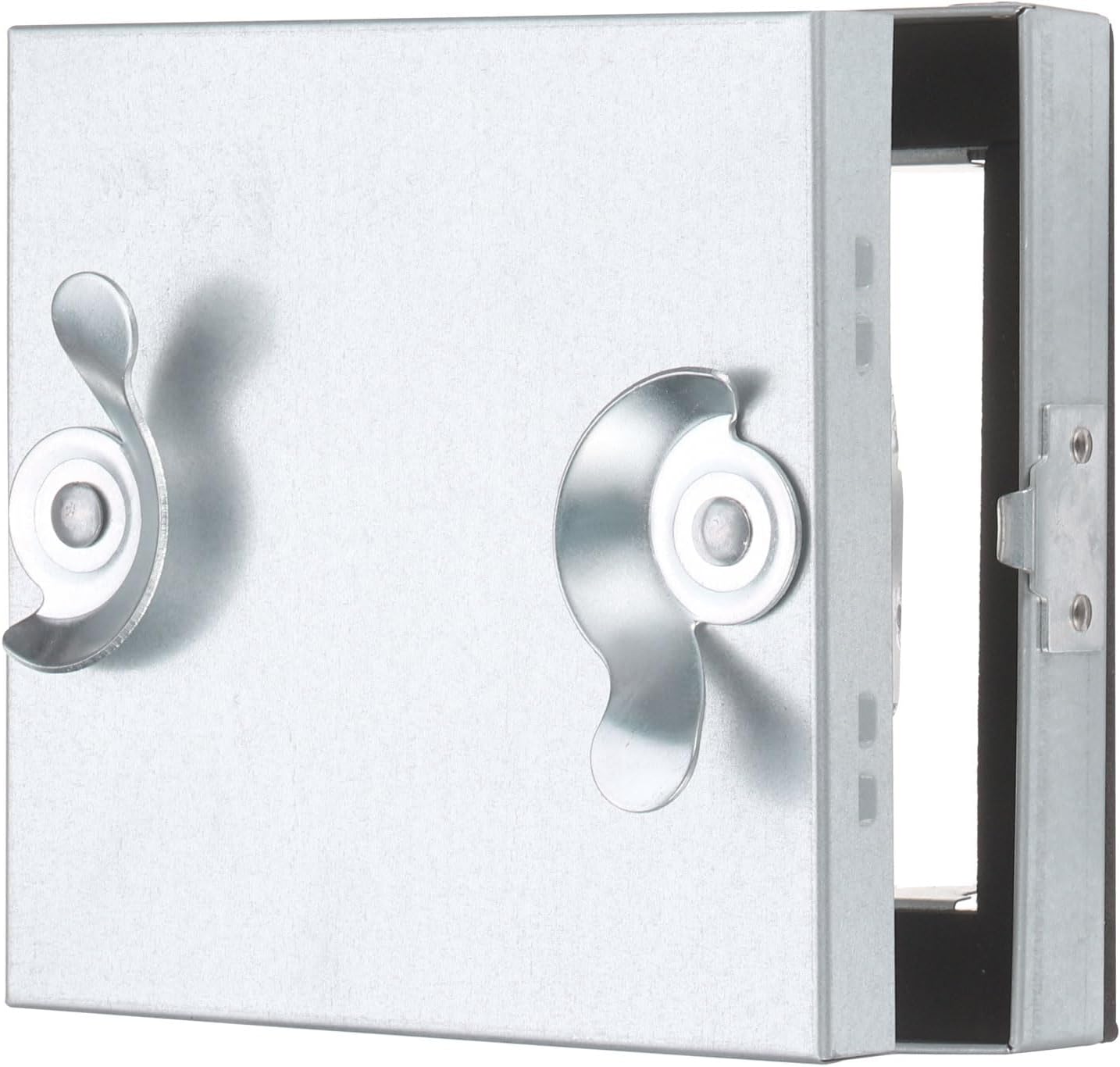 PATIKIL Galvanized Steel Access Panel, 10x6 Inch Insulated HVAC Duct Access Door with 2 Clasp Locks, Hinged Door and Rubber Gasket for Plumbing Electrical Box Cable Cover, Silver Tone