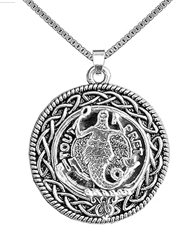 Murray Clan Crest Celtic Interlace Disk Pendant - CLP06