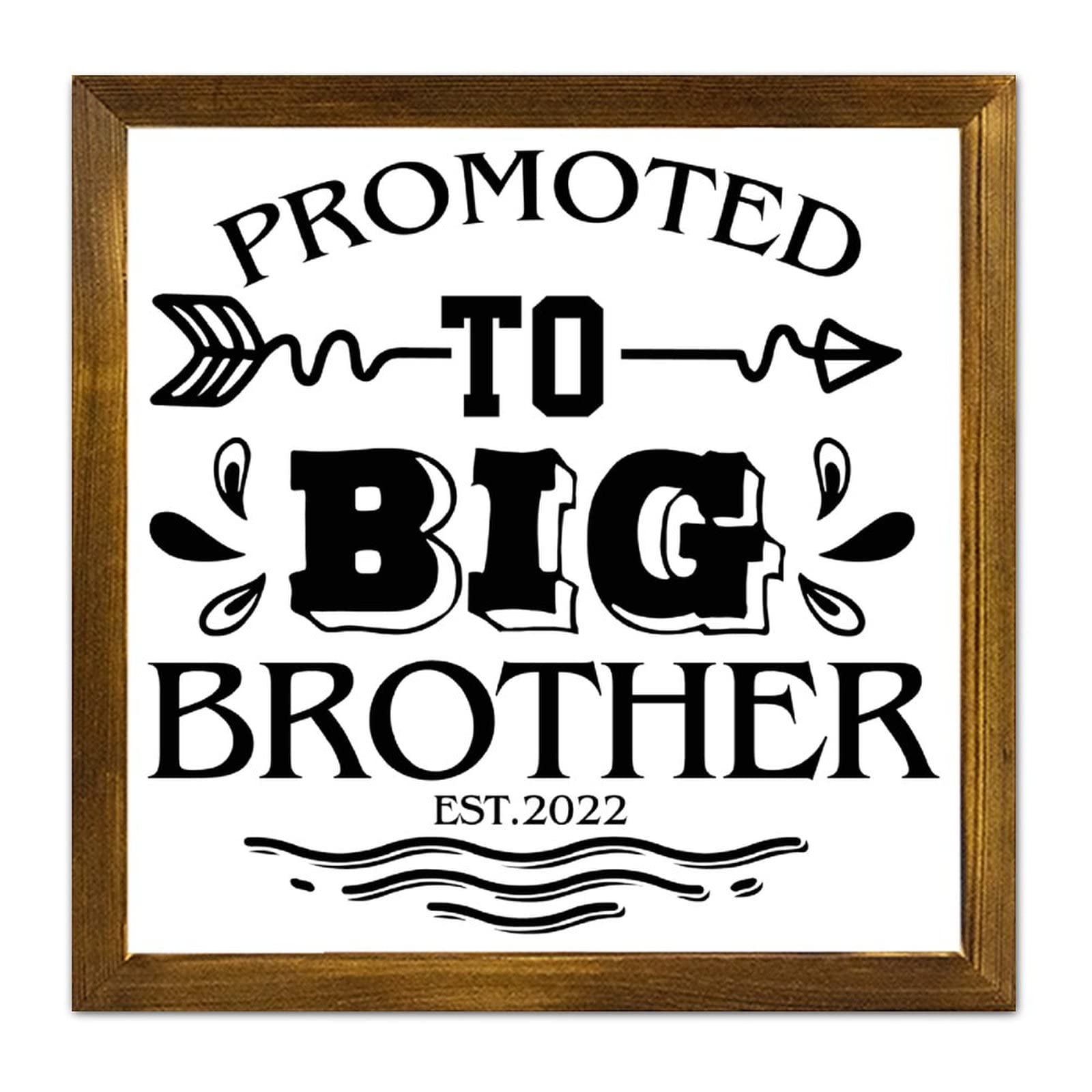 Promoted to Big Brother panneau en bois pour décorer et annoncer l'arrivée de bébé