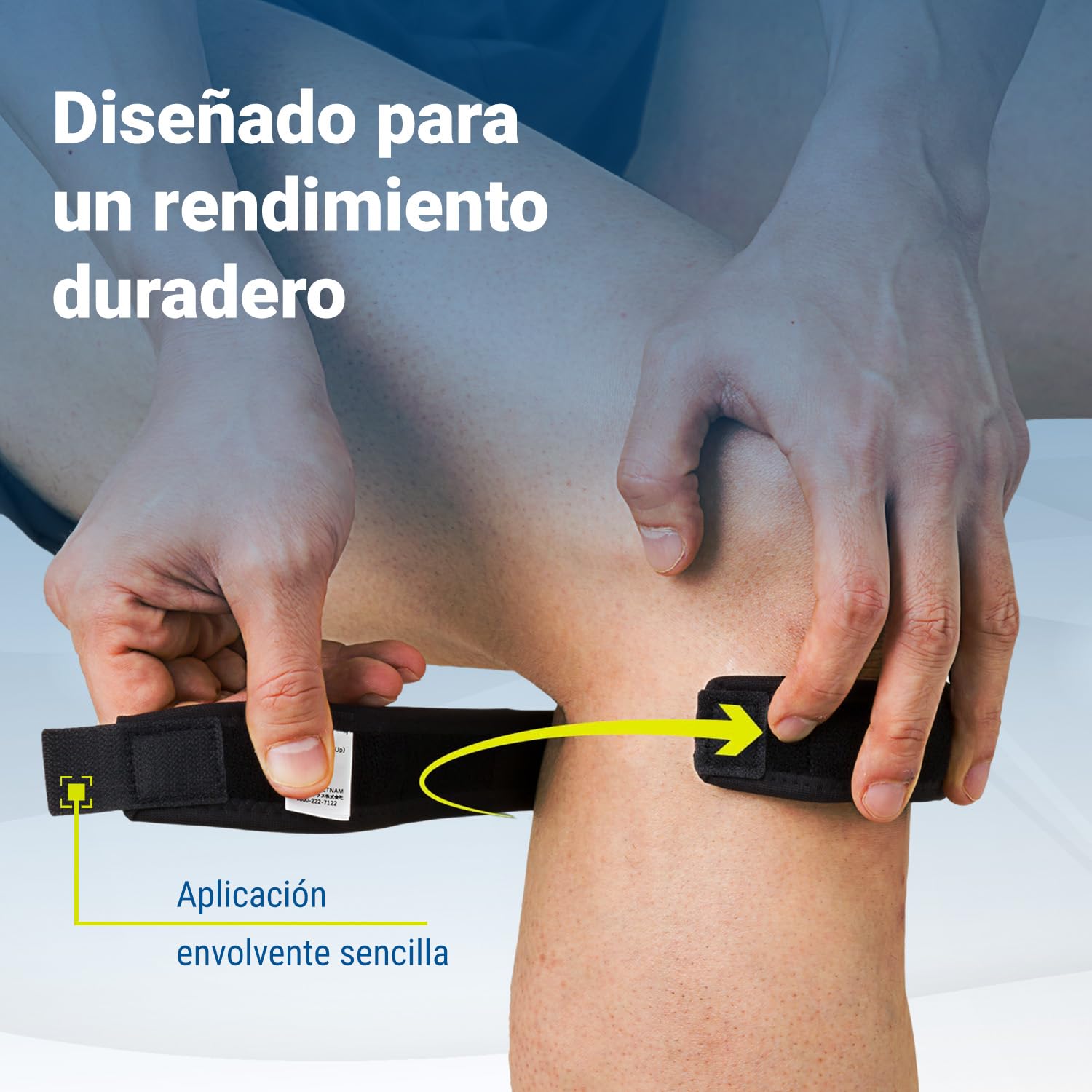 Zamst JK Band Banda Deportiva para Rótula - Rodillera con Presión para Aliviar el Dolor de Tendones, para Deportes Ligeros, Correr, Senderismo, Tenis, Atletismo - S