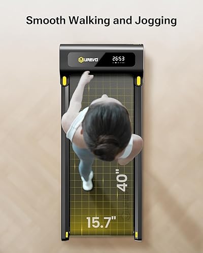 Miniatura 6 de UREVO Walking Pad, Under Desk Treadmill for Home/Office, Portable Walking Treadmill 2.25HP, Walking Jogging Machine with APP 265 lbs Weight Capacity