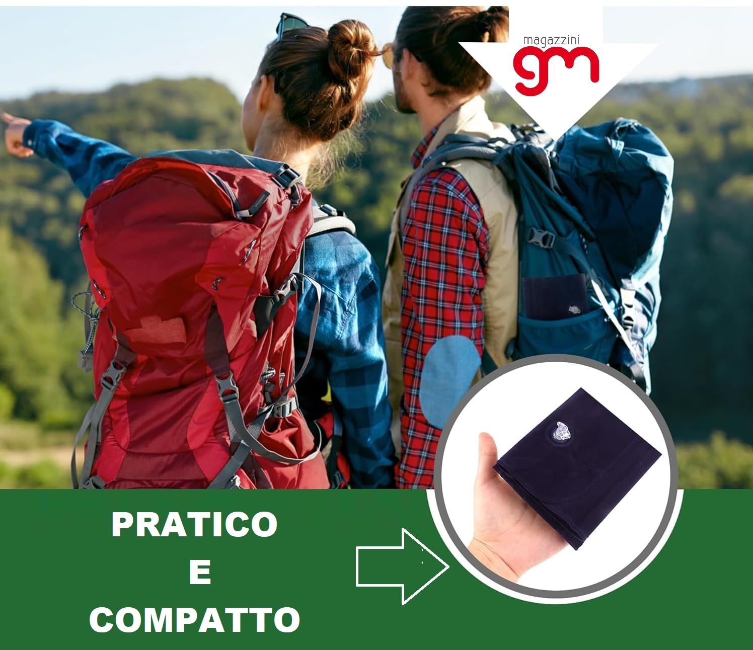 Cuscino Gonfiabile, Cuscini Gonfiabili da Viaggio per Auto Treni Autobus Spiaggia Campeggio Escursioni, Morbido in Velluto Ottimo Relax (1, Fucsia)