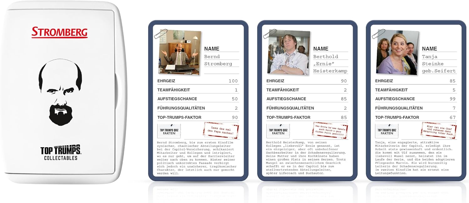Top Trumps Collectables Stromberg Card Game for Teenagers and Adults - Fan Item Stromberg Edition Educational Game - 2+ Players from 12+ Years - German image 5