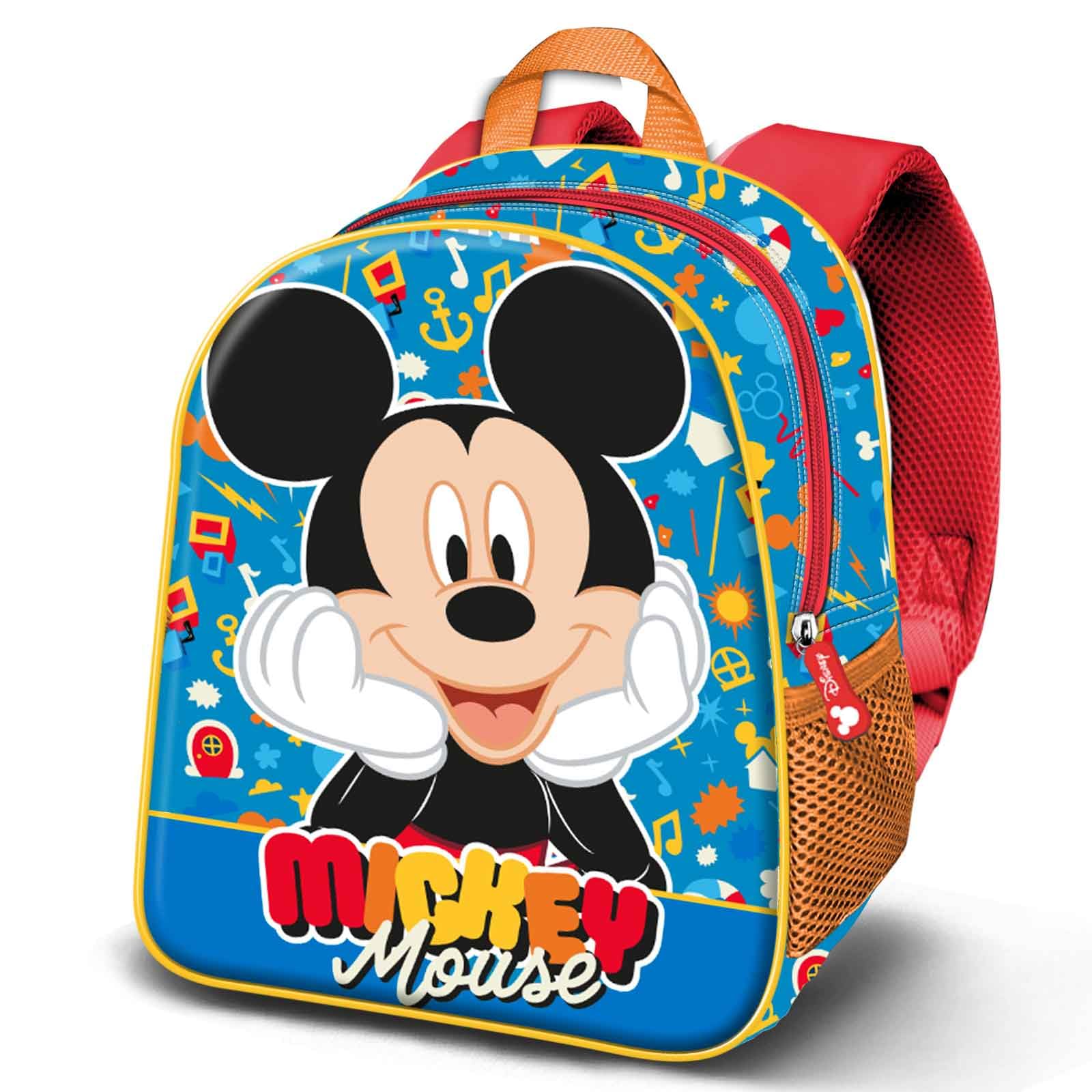 Disney Mickey Mouse Glad-Elite 3D Backpack, Blue, 26 x 31 cm, Capacity 8 L