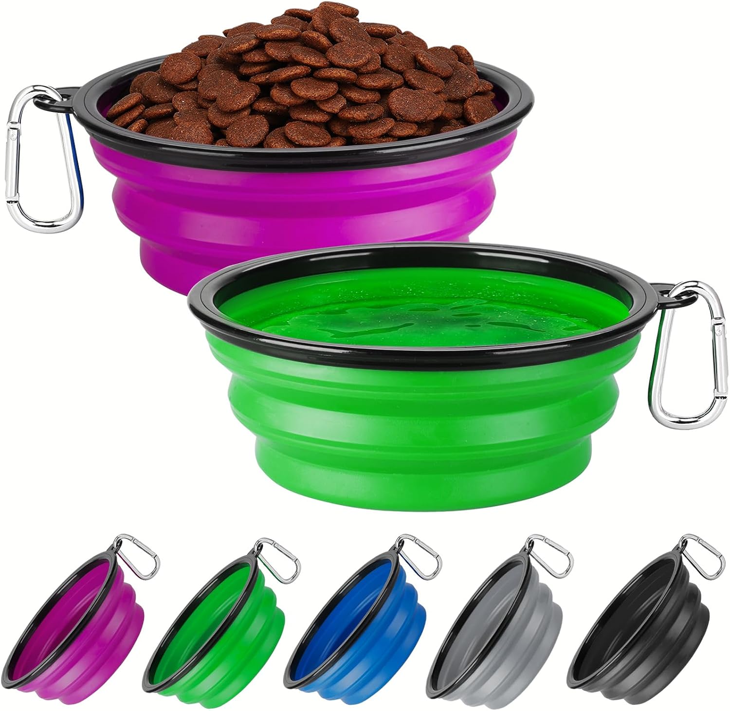 Collapsible Dog Bowl Large 34oz, Travel Dog Water Bowl Portable