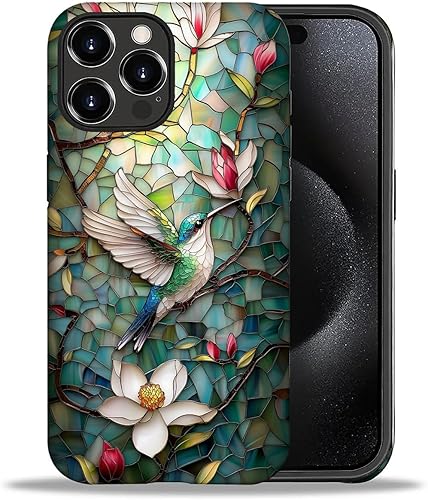 Miniatura 38 de DAIZAG Funda compatible con iPhone 11 Pro Max, hermosa carcasa rígida híbrida de plástico TPU con diseño de pájaro colorido + funda protectora de