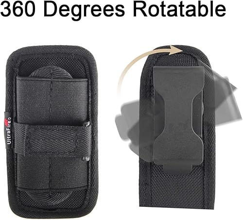 Miniatura 5 de ULTRAFIRE Mini linterna de un solo modo con funda, 1200 lúmenes de alto lumen zoomable linterna LED de mano linterna de servicio con funda de