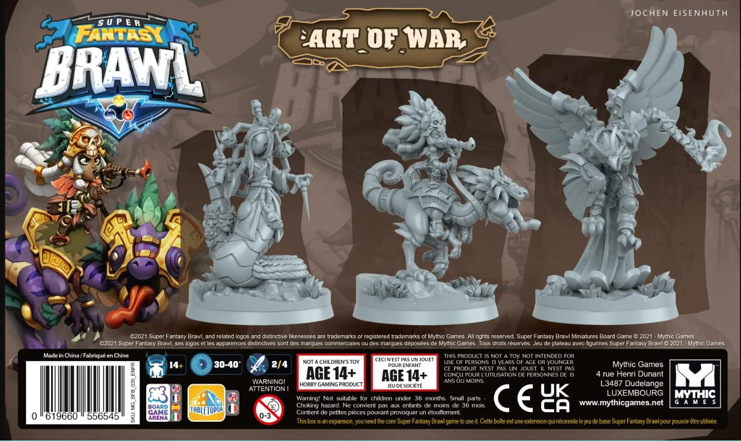 Géneric Super Fantasy Brawl: Art of War, Black (MYTHMGSFB035)