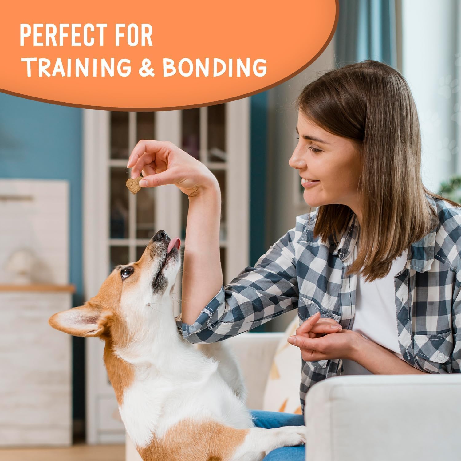 The Much Loved Dog™, Set, 2 Bags Natural Peanut Butter Blast in Fresh-KEPR™, Natural,Fun & Yummy! Human-Food-Grade,Small-Batch Baked By CA Dog-Lovers,Freshness in All Climates, U.S.A., Refill and Save