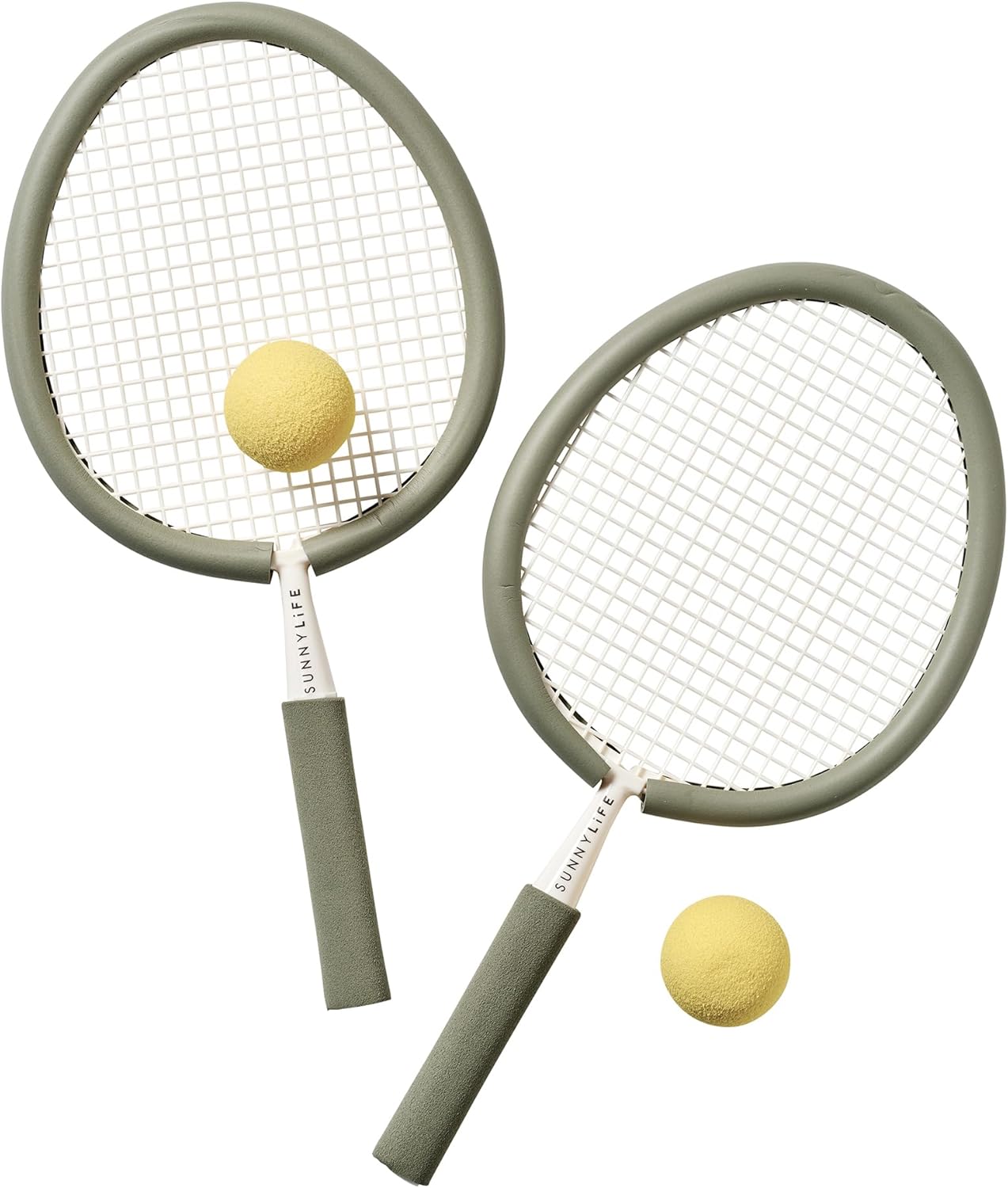 SUNNYLiFE Foam Beach Paddles, Seagrass, PP and NBR, 18.11x10.63x1.18 in, 1.1 lbs, 2 Players