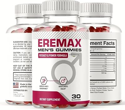 Dietary Supplement (2 Pack) Eremax Gummies - Official EreMax Gummys Advanced Premium Formula Support Maximum Strength, All Natural Ingredients Vitamins for Overall Health & Wellness Reviews