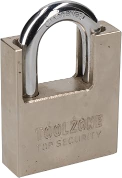 60mm Security Padlock Shed Gate Lock 3 Keys 35mm Shank Brass Core Security