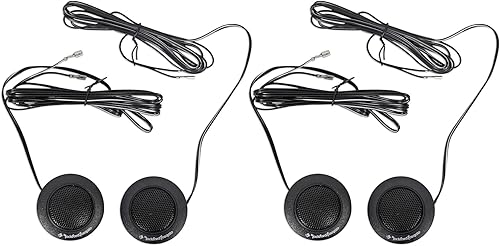 2 pares de tweeters Rockford Fosgate Prime R1T-S de 160 vatios y 1 pulgada de cúpula equilibrada R1TS