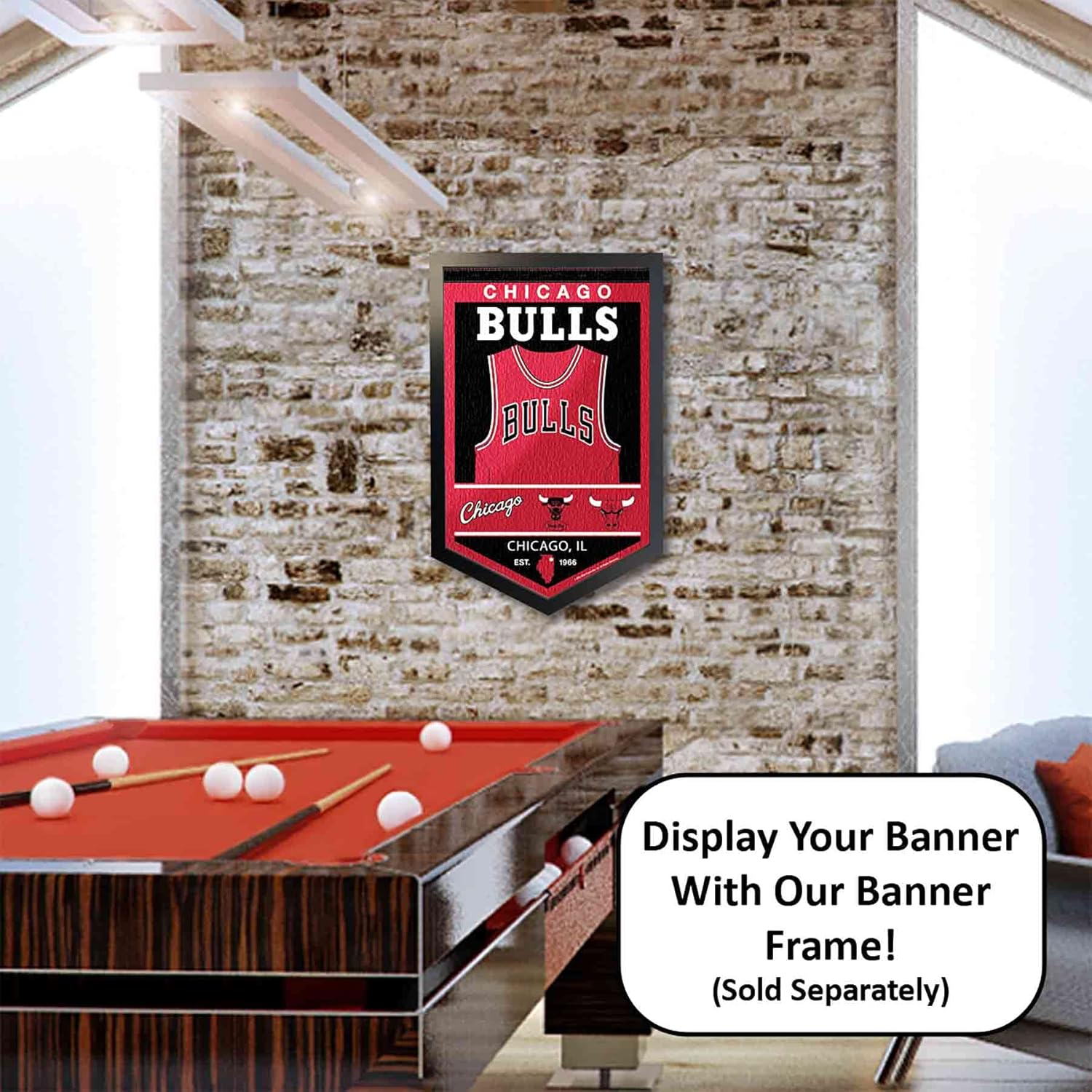 WinCraft Chicago Bulls Heritage History Banner Pennant