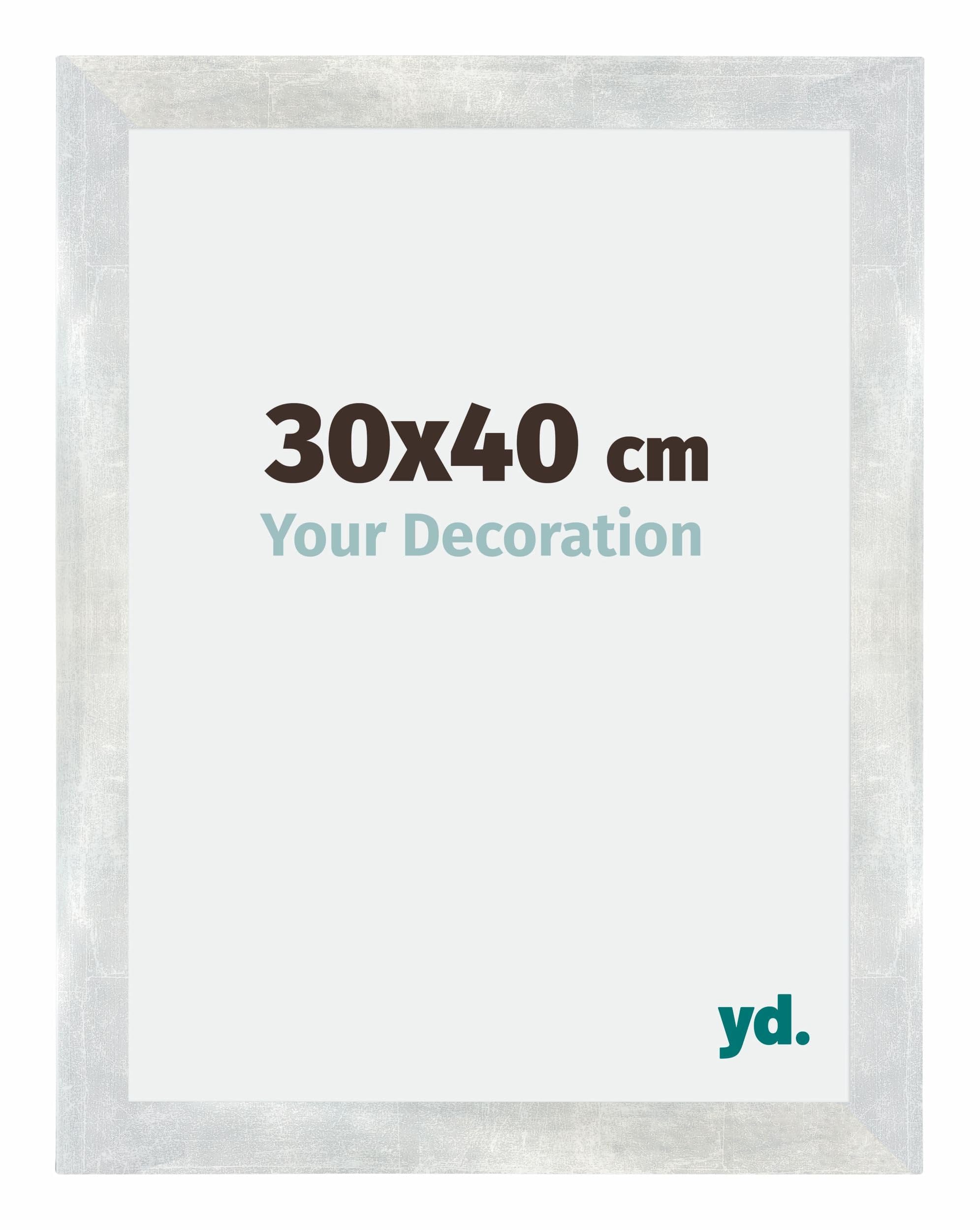 Your Decoration - Puzzle frame 30x40 - Silver Shiny Vintage - Puzzle frame 500-1000 Pieces - MDF Photoframe - Mura