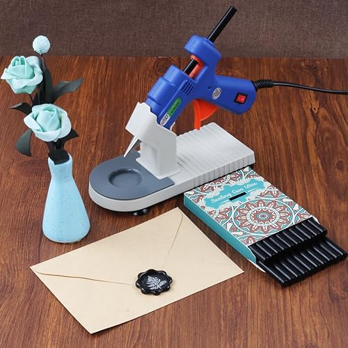 Miniatura 4 de 20 varillas de cera de sellado de alta calidad de 0.28 pulgadas, solo aptas para pistola de pegamento de 0.28 pulgadas, perfectas para sello de