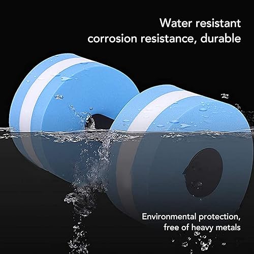 Miniatura 4 de 2 mancuernas de agua para ejercicio acuático, ejercicios aeróbicos acuáticos y ejercicios de piscina, barra de mano para pérdida de peso,