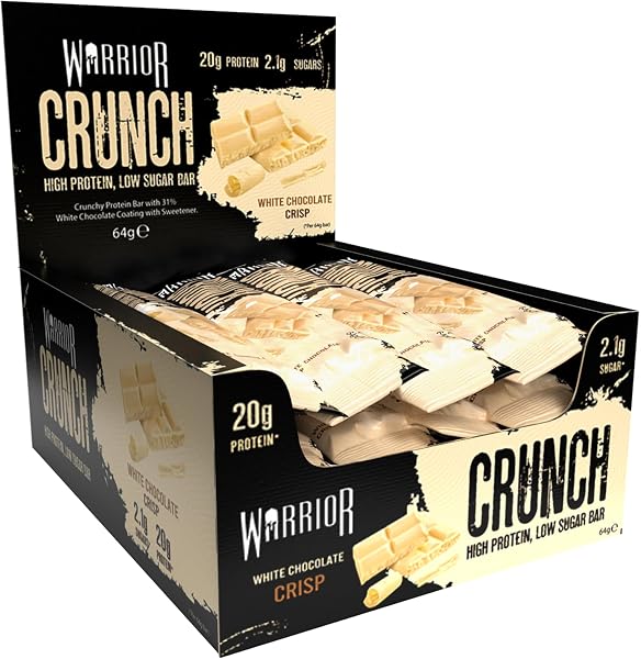 Warrior Crunch Bars White Chocolate 64g