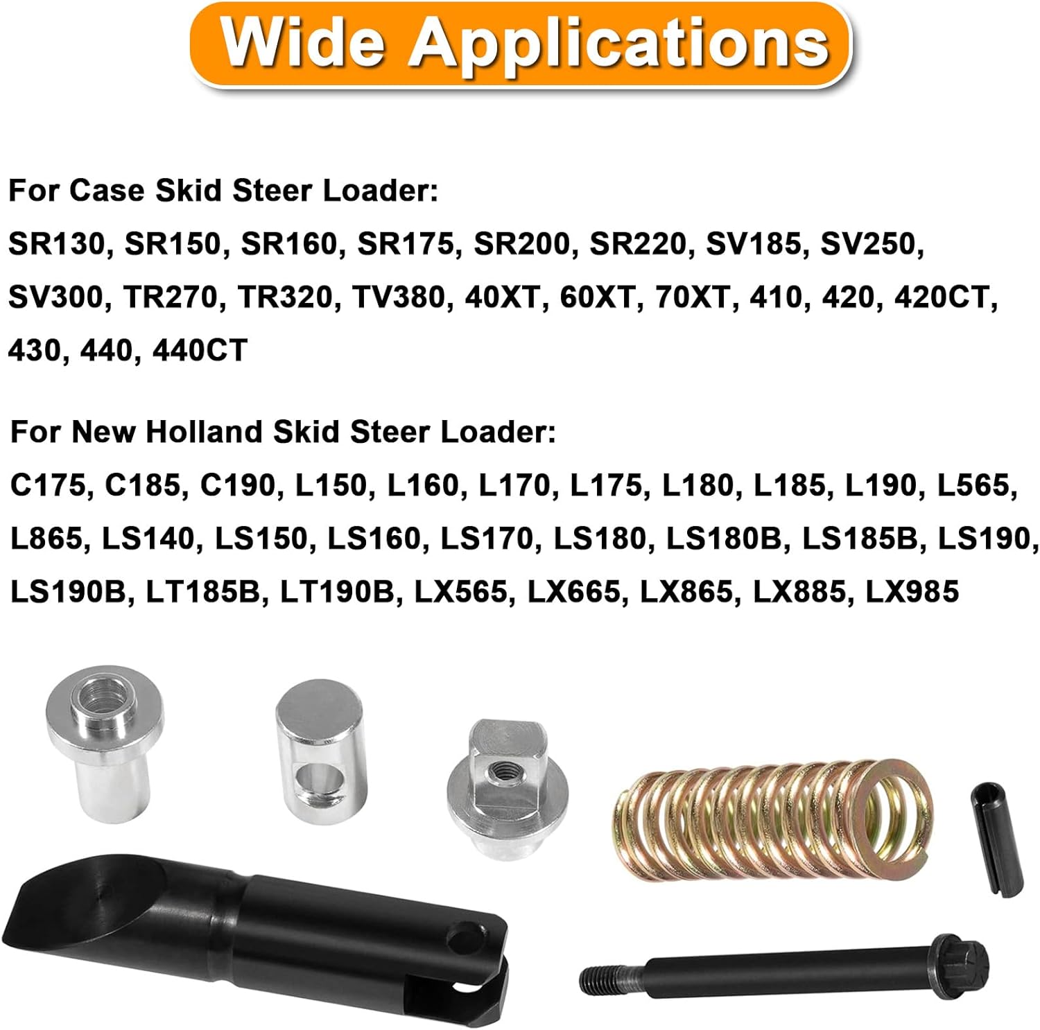 mooncar 9829733 Quick Attach Coupler Latch Suitable for Case/New Holland LS150 L160 LS160 LS170 L170 L175 L180 LS180 L185 L565 LX565 LX665 L865 LX865 LX885