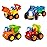 Yiosion Friction Powered Cars Push and Go Trucks Construction Vehicles Toys Set of Tractor Bulldozer Dump Truck Cement Mixer for Baby Toddlers Infants Boys Gifts