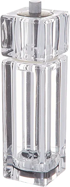 Winco WPMP-6 Pepper Mill/Salt Shaker, 6-Inch, Clear Acrylic,Medium
