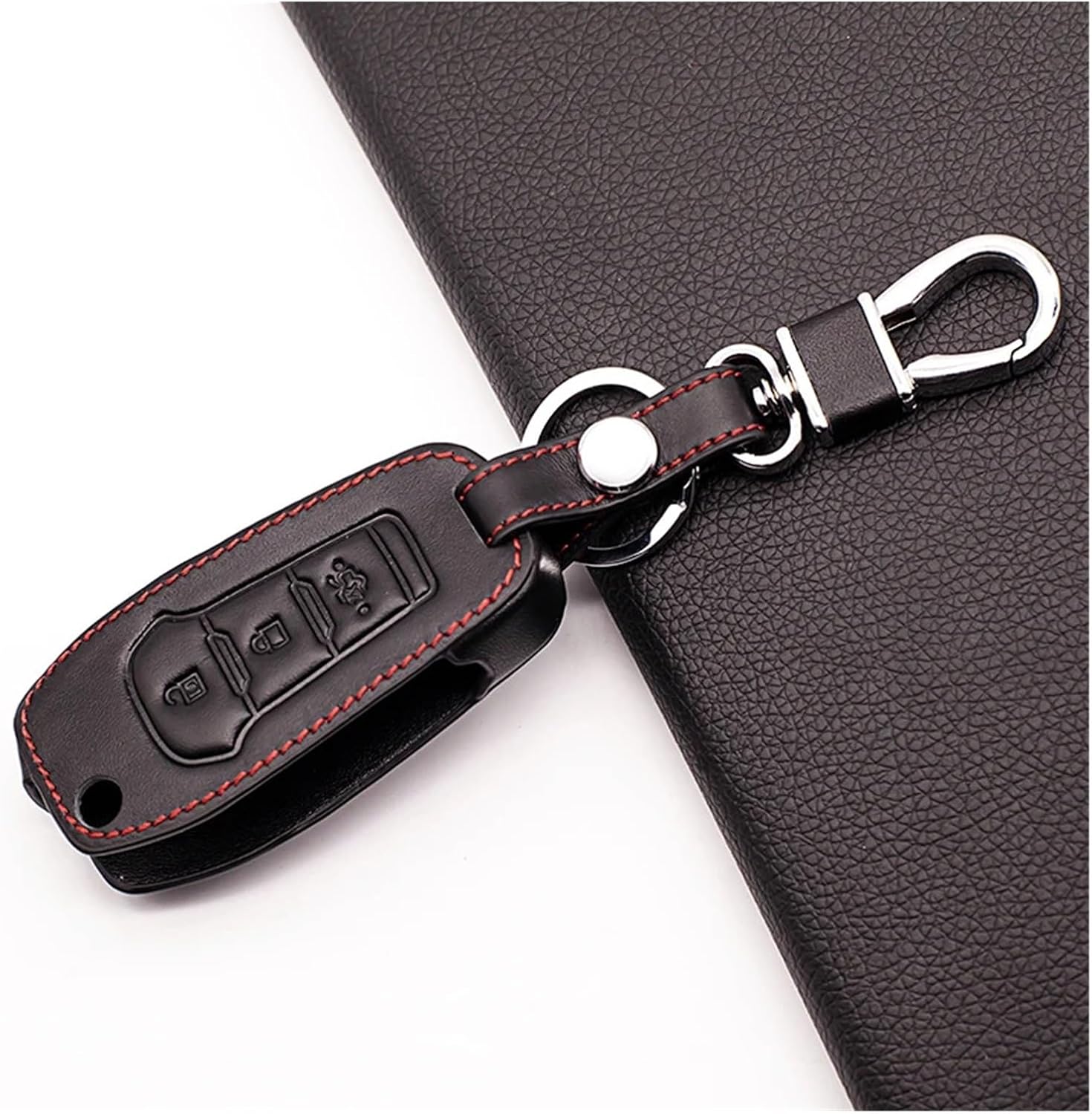 3 Buttons Flip Car Key Case Cover Keychain Protector Compatible For Ford/Fusion/Fiesta/Escort/Mondeo/Everest/Ranger 2019