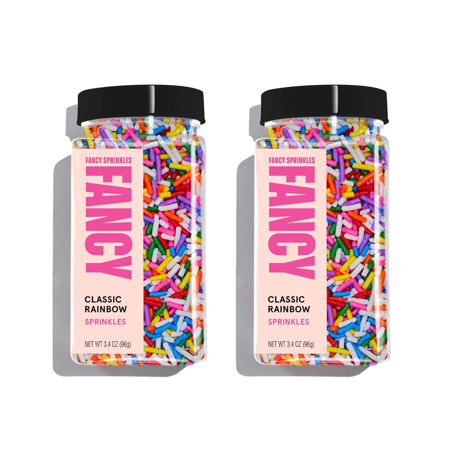 Fancy Sprinkles Sprinkle All The Way Sprinkle Set Dessert Decorating Sprinkles, Real Sugar, Featuring: Jingle Bells, Vintage Snowfall, All Wrapped Up and Santa's Breath (0.5c)