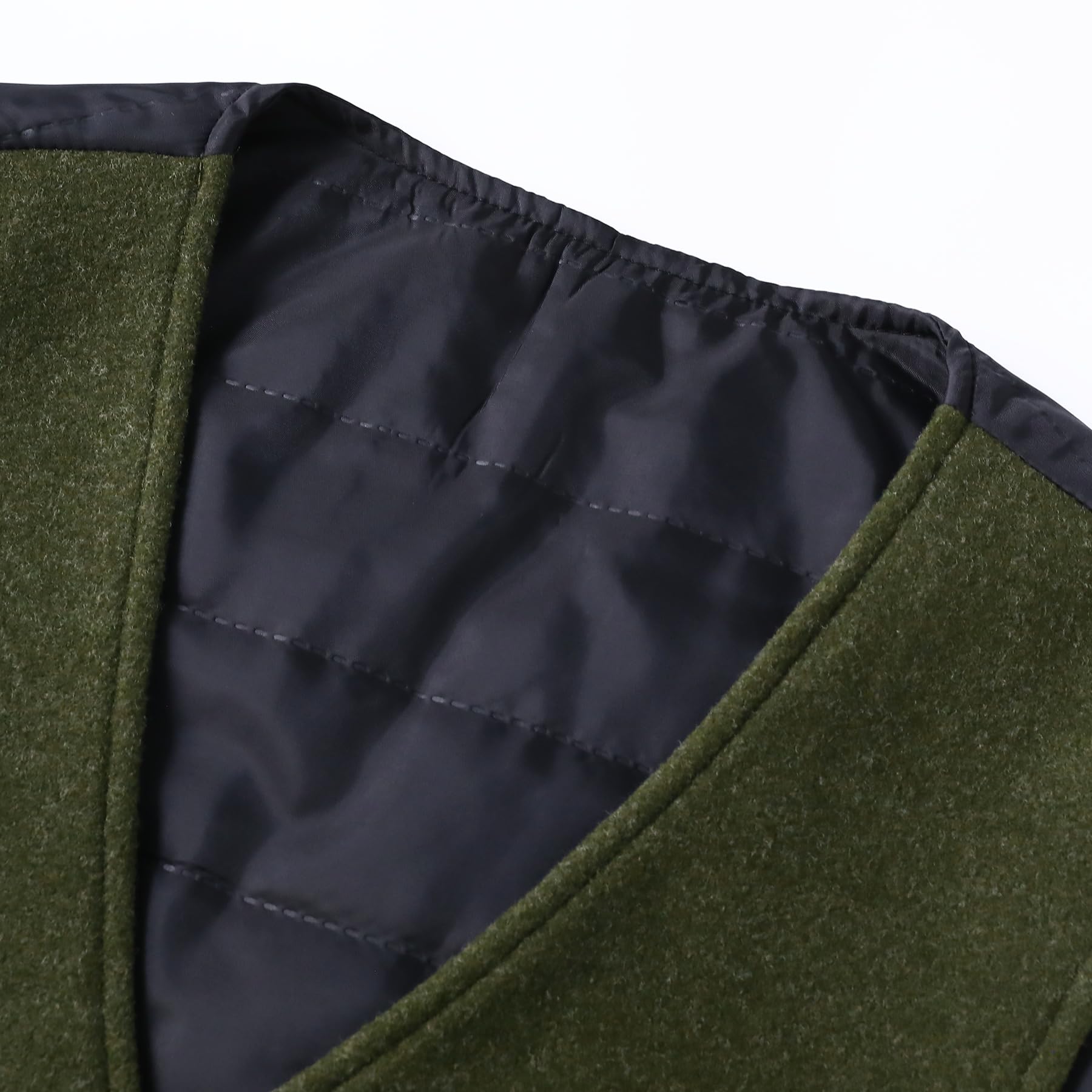 Allthemen Gilet da Abito da Uomo Scollo V Vest Monopetto Elegante Slim Blazer Senza Maniche Business Casual