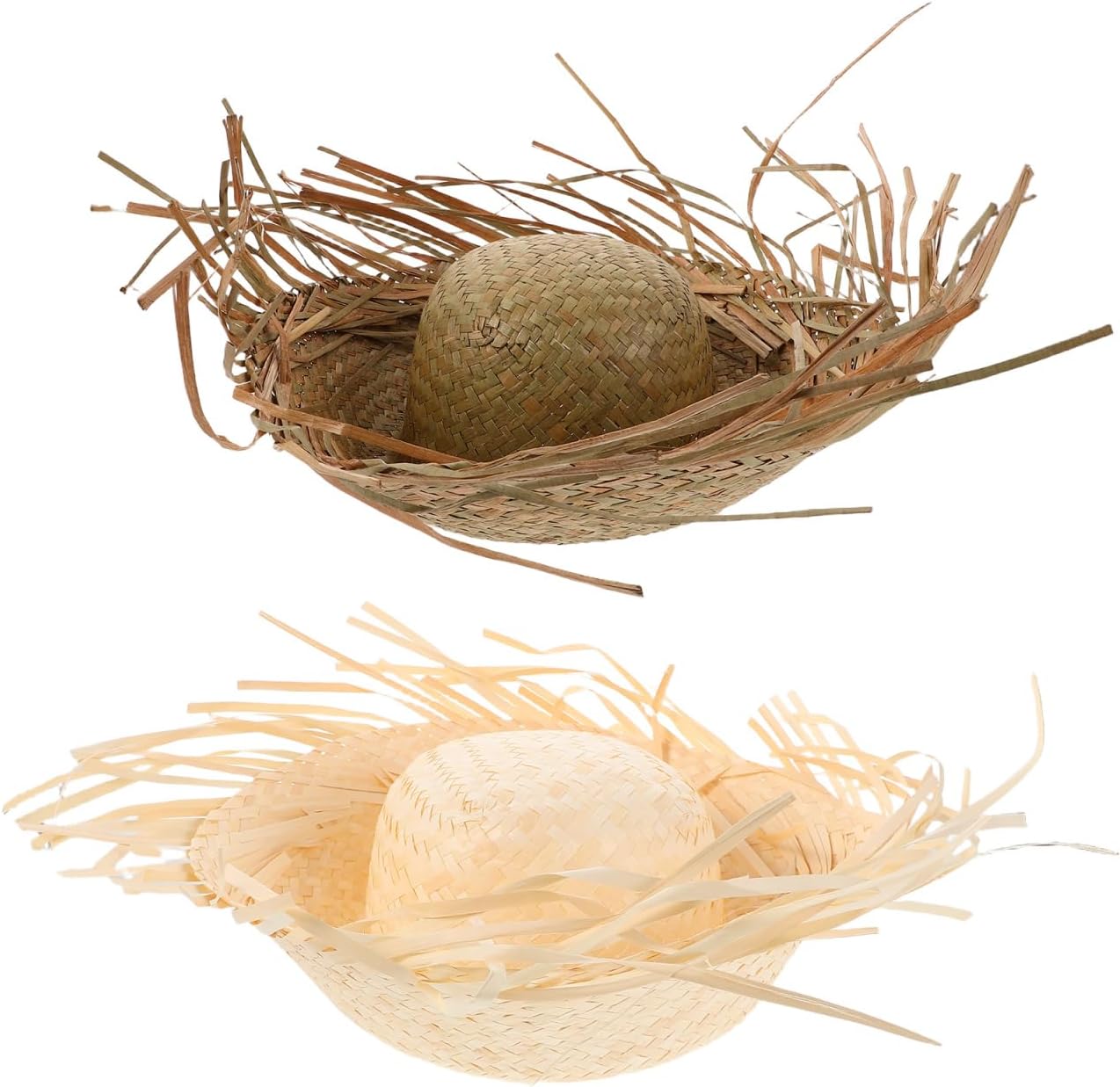 Straw Woven Beach Hat: 2pcs Sun Protection Sun Hat, Lightweight Breathable for Summer Outdoor Activities