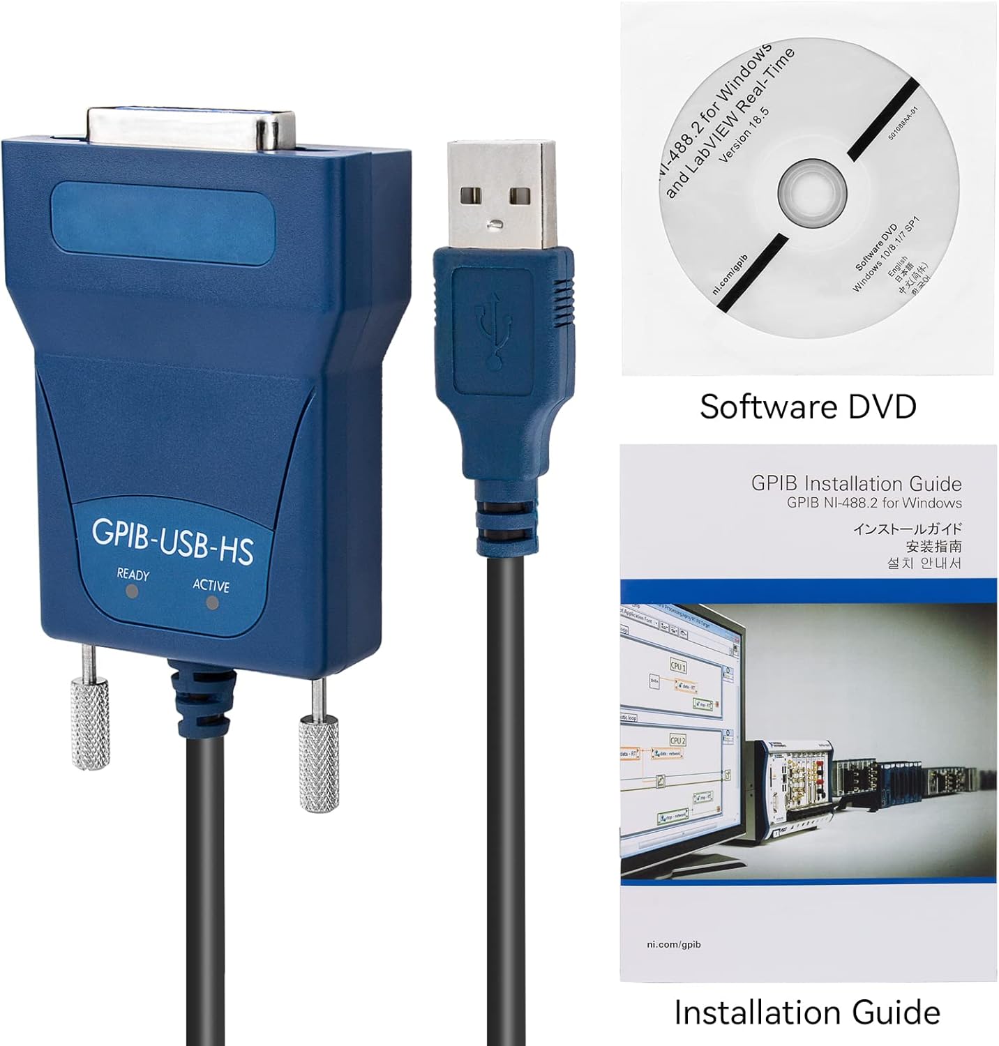 for National Instruments GPIB-USB-HS Interface Adapter Controller IEEE 488