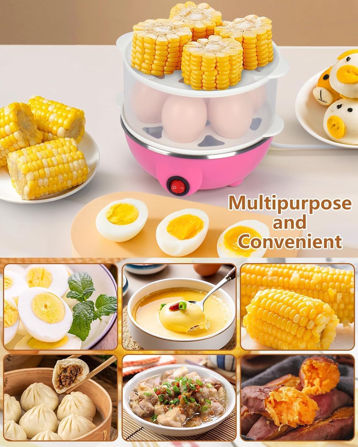 Mini Electric Egg Boiler - Perfect Boiled Eggs! -2