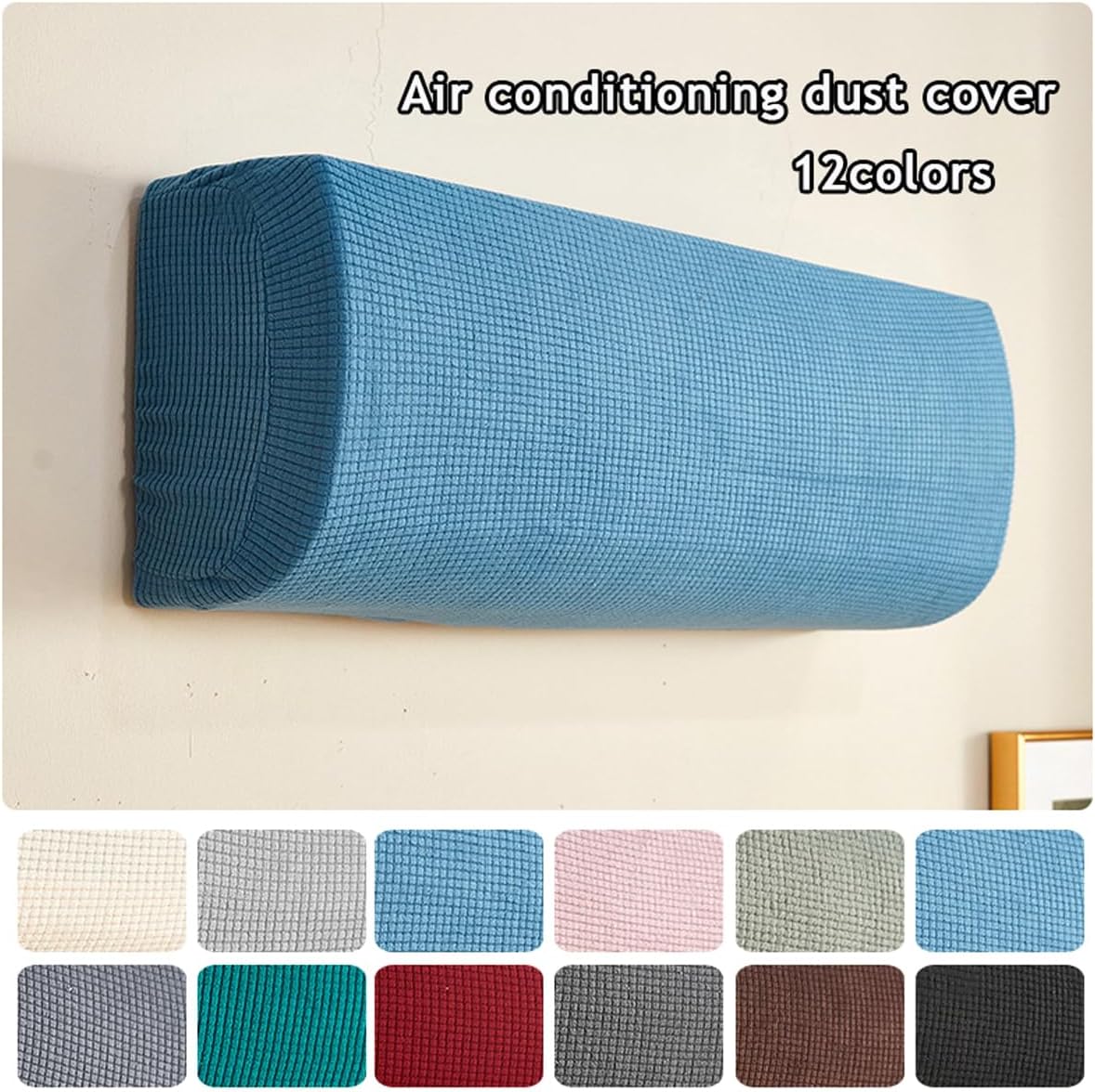 Air Conditioner Dust Cover for Wall-Mounted ACs, Protects Most Split-Type Units A-black image 3 of 8 B0C5JFPB25