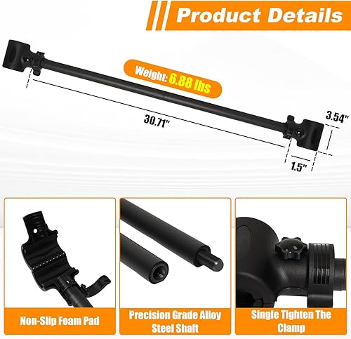 Miniatura 2 de Convertidor de mancuernas a barra, mancuernas transformables en barra de barra, barra de levantamiento de pesas de fácil agarre e instalación, ideal