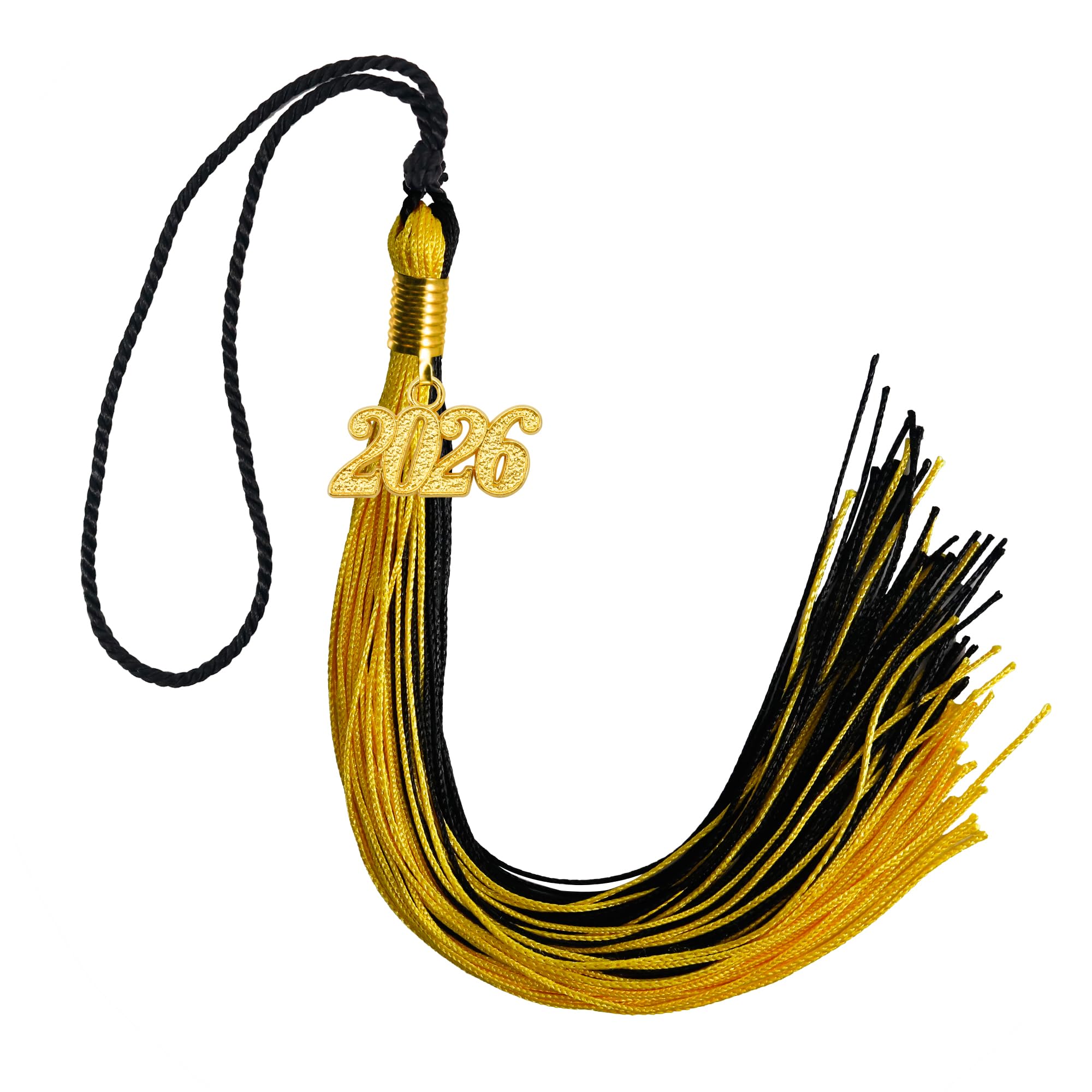 GraduationMall Single&amp;Multiple Color Graduation Tassel with 2026 Year Charm 9"