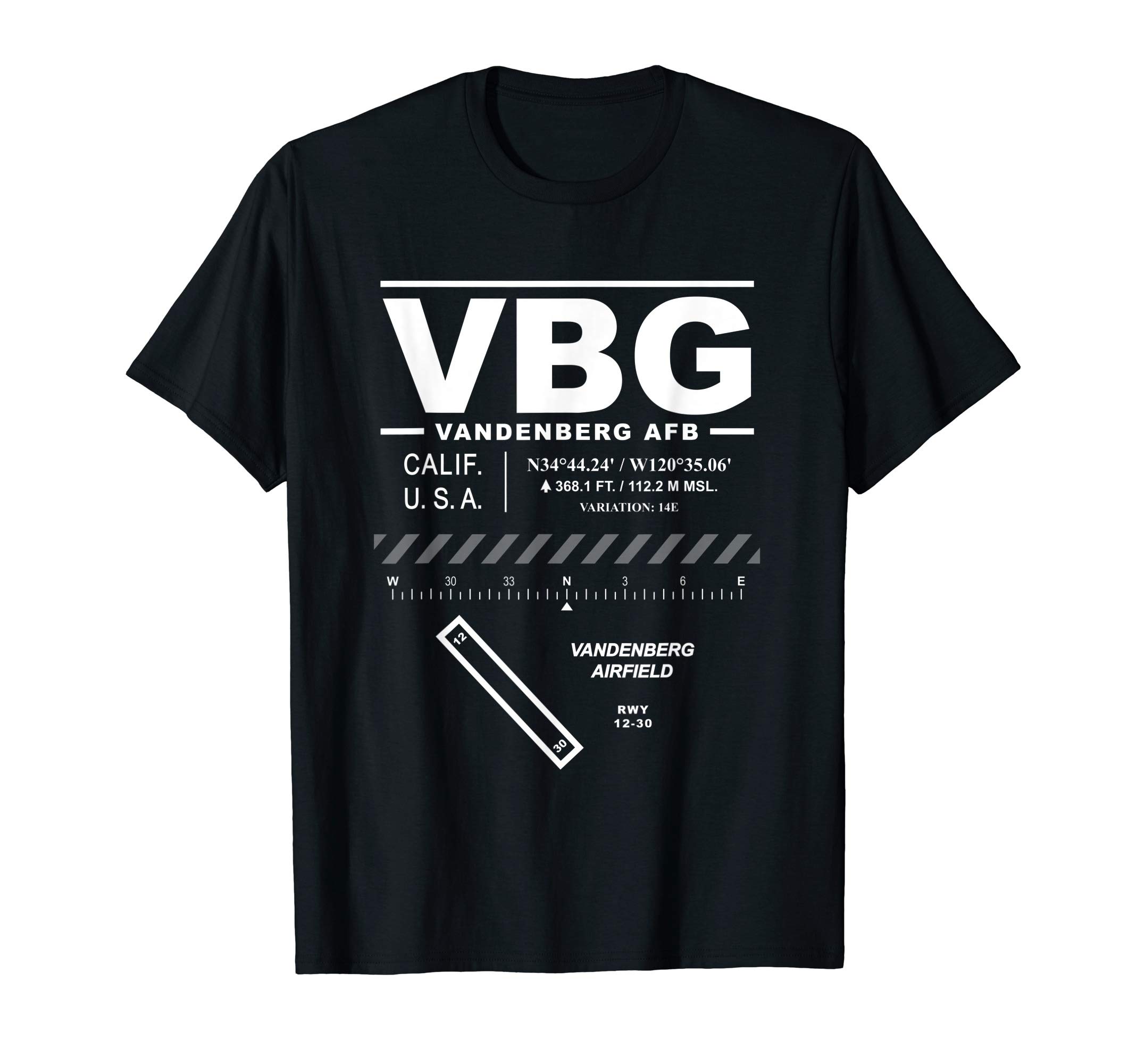Vandenberg AFB Air Force Base Lompoc California VBG T-Shirt
