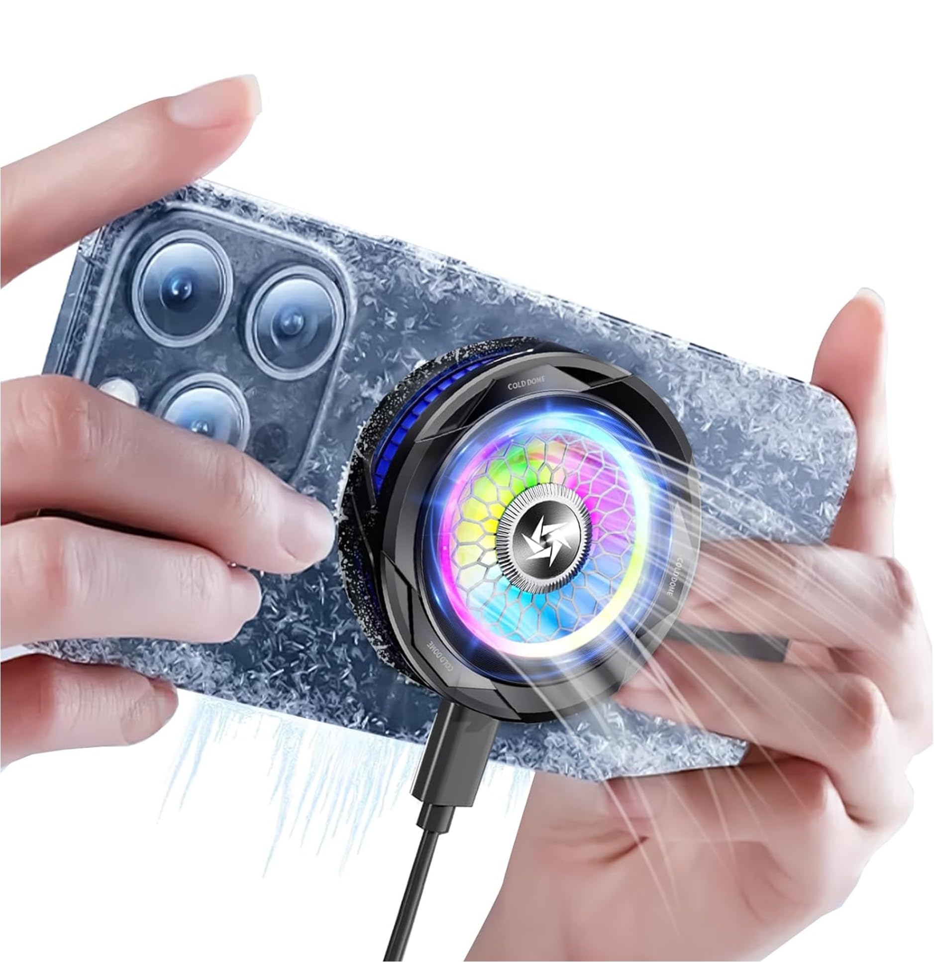 Styleoxx SL-25 Magnetic Mobile Cooler, Semiconductor Technology Phone Cooler RGB Lights, Instant Gaming Semiconductor Cooling for Android/Tablet/Pad-image-17