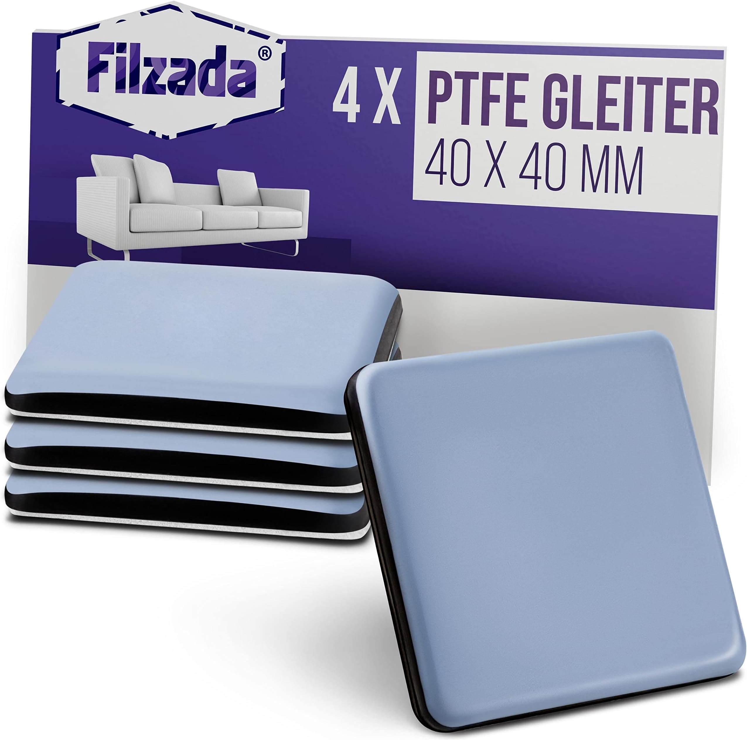 4 Stück/Preiu-öbelgleiter/rechteckig / 24 X 100 / Produktbild-Vorschau 9