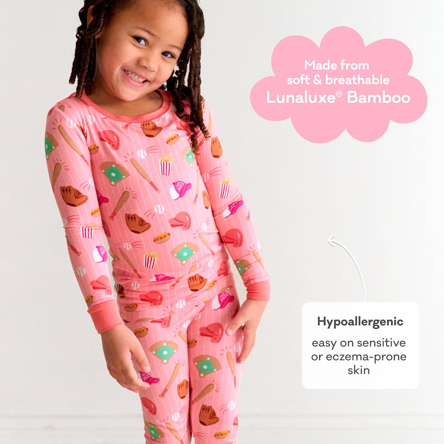 Little Sleepies Two-Piece Pajama Set for Boys & Girls, Soft Viscose from Bamboo Toddler Pajamas for Kids, Family Matching PJs - Image 4