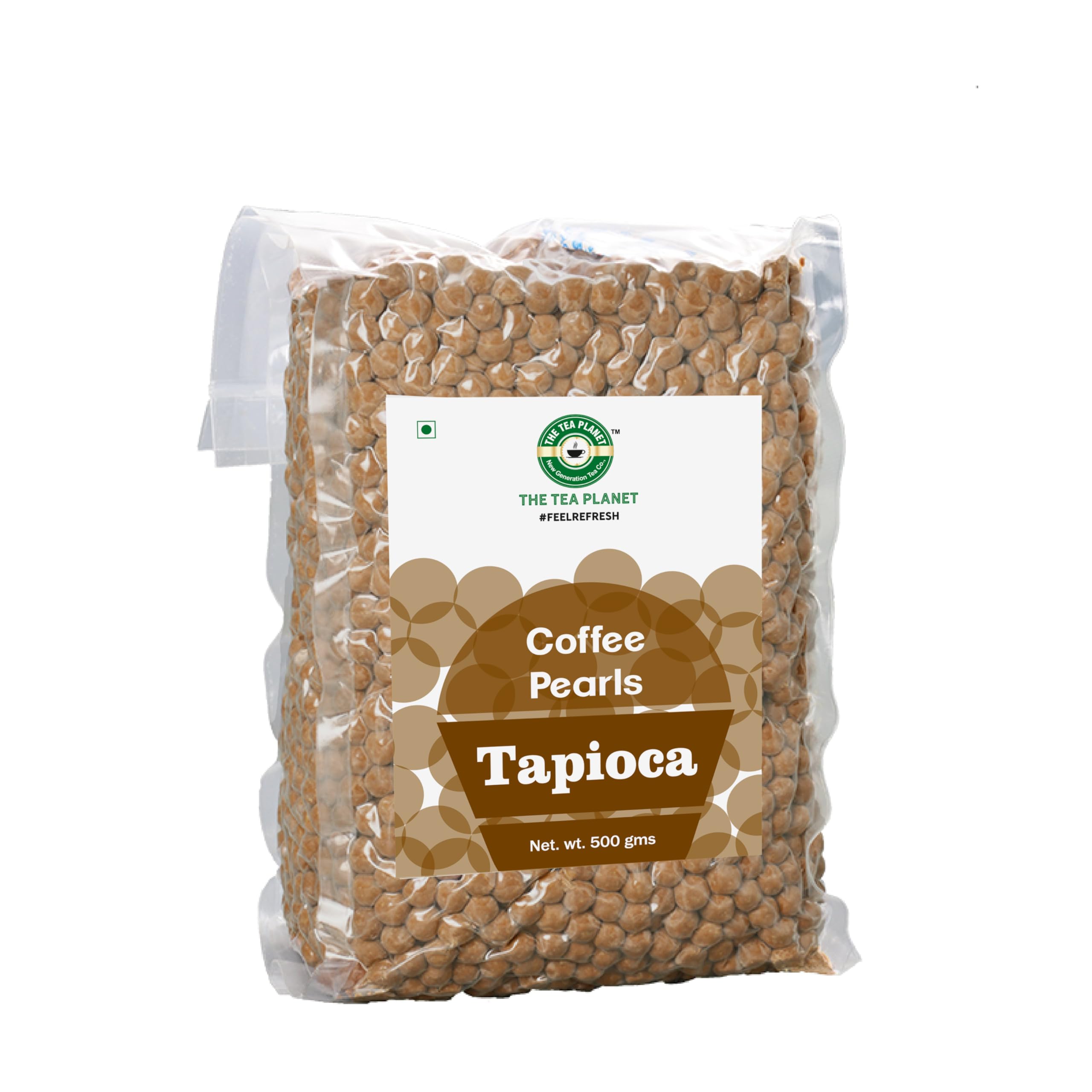 Tea Planet Tapioca Pearls – Coffee Flavored Boba – 500g | Instant-Ready Chewy Pearls with Bold Coffee Taste for Bubble Tea, Milk Tea, Smoothies, Mocktails, Ice Cream & Desserts | Vegan-Friendly, Non-GMO & Easy to Prepare for Home, Café & Restaurant Use (500gms, Coffe)