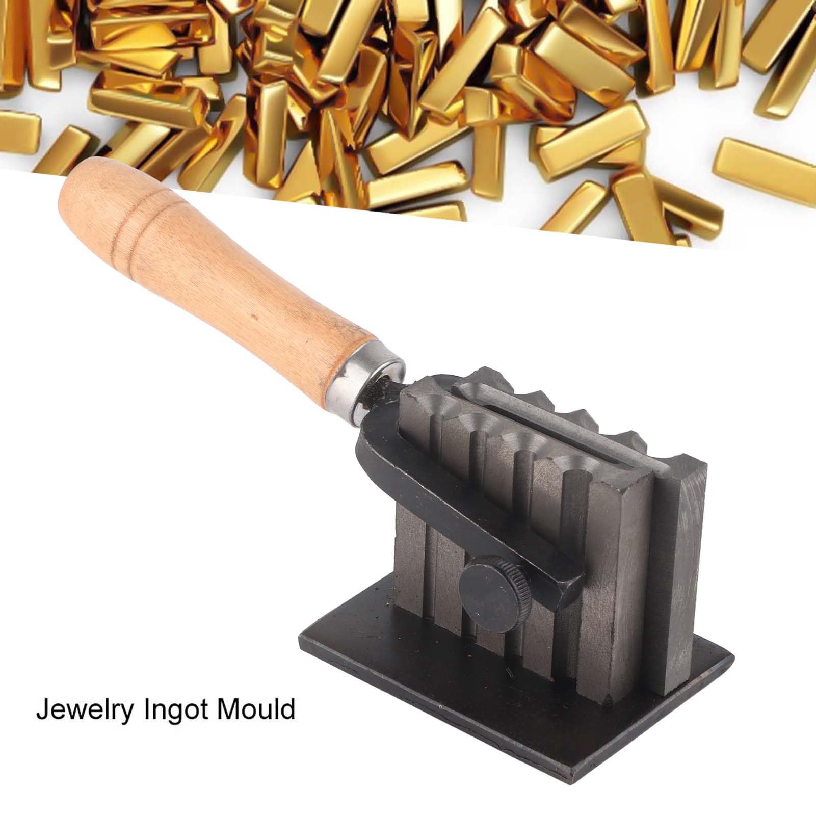 Outils de Fabrication de Rainures D'huile de Lingotière de Bijoux Réversibles, Lingot de Fusion, Outil de Métal de Coulée de Fusion pour le Moulage D'or et D'argent de Barre de