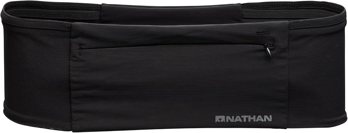 Zipster Max Cinturón para correr, cinturones para correr para mujeres y hombres, riñonera sin rebote con bolsillo extra grande con cremallera, almacenamiento para teléfono inteligente, caminar, gimnasio, senderismo