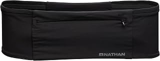 Nathan Zipster Max Running Belt, Running Belts for Women and Men, Bounce-Free Waist Pack with Extra Large Zipper Pocket, Smartphone Storage, Walking, Gym, Hiking