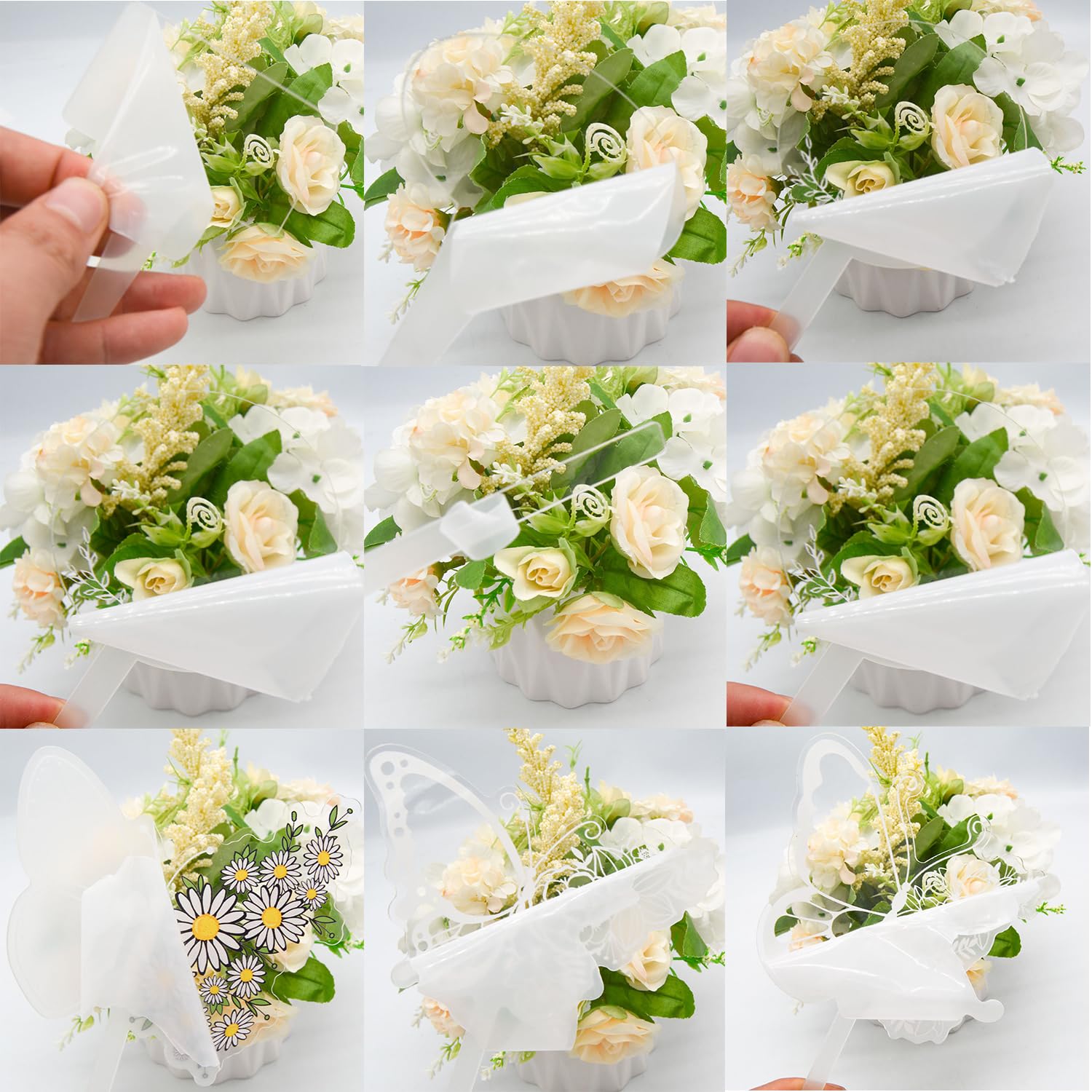 20 Stück Pflanzenschilder Acryl Blumentopfetikett,Stecketiketten zum Beschriften,Pflanzenschilder Für draussen Wetterfest,Pflanzenstecker Zum Beschriften,Pflanzen Beschriftungsschilder,E