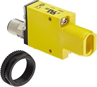 Banner SM312FQD Mini Beam DC Photoelectric Sensor, Glass Fiber Mode, 4-Pin European QD Termination, Variable Sensing Range