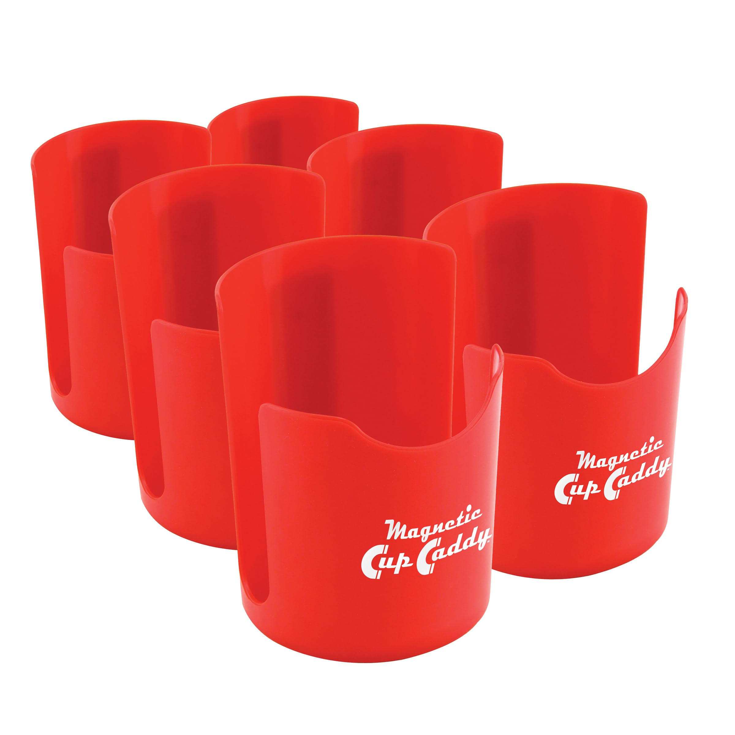 Portavasos magnético – Carrito para botellas, vasos y latas – Se adapta a refrigerador, cortadora de césped, carretilla elevadora, carrito o escalera – Imán resistente