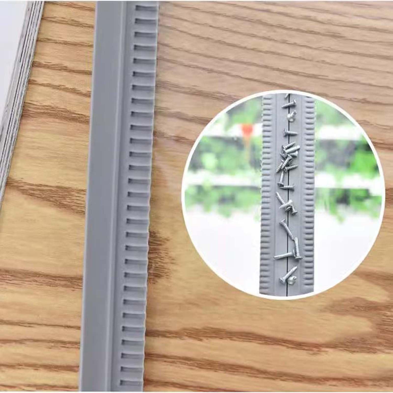 Strisce magnetiche trasparenti in PVC con chiusura automatica, pannelli antivento per patio e balcone, colore grigio, dimensioni 0,35 x 2 m, ct e bug BER