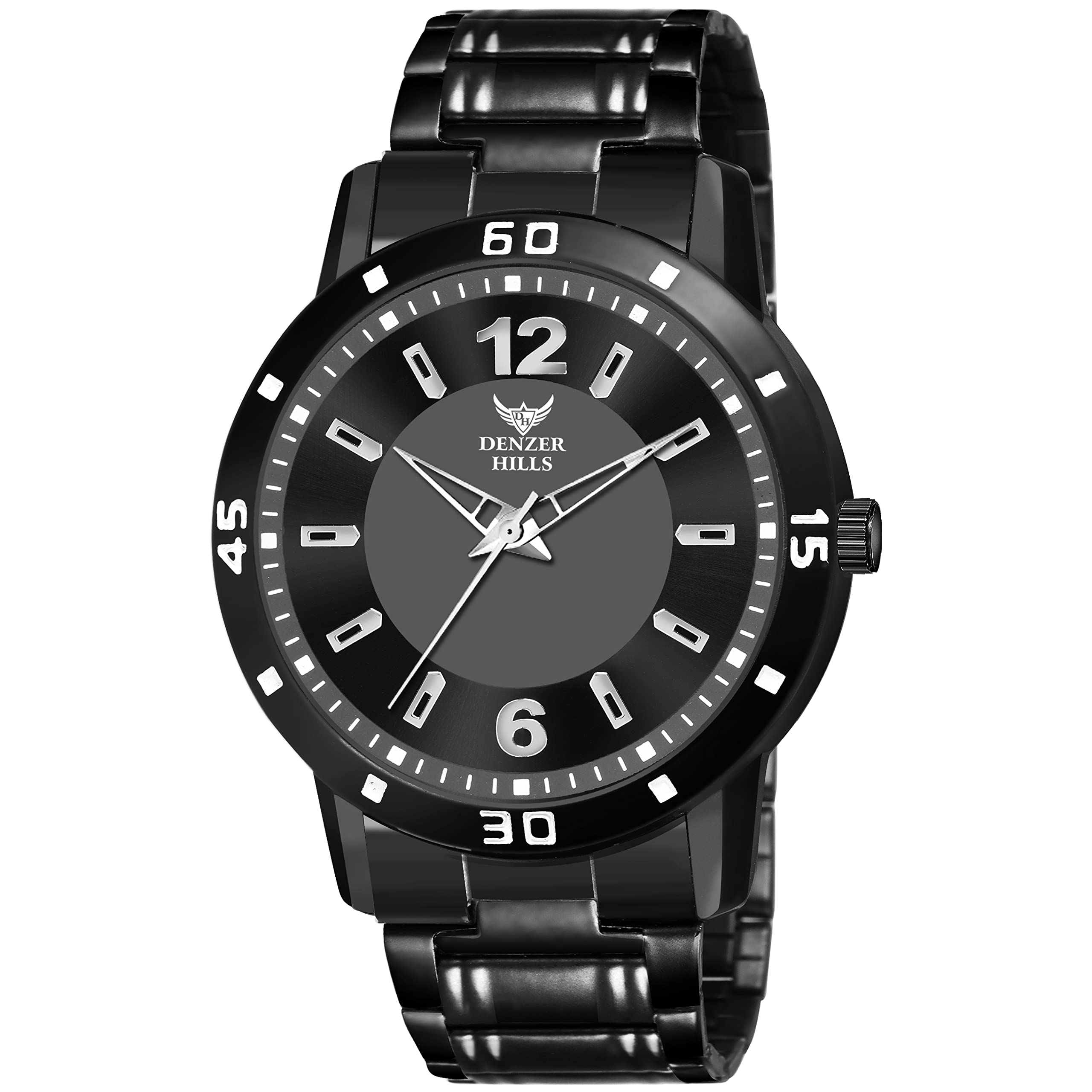 DENZER HILLS Mens Big Face Stainless Steel Analog Quartz Watches Fashion Business Chronograph Wrist Watches for Men (B0BSLBGF6R) Amazon Price History, Amazon Price Tracker