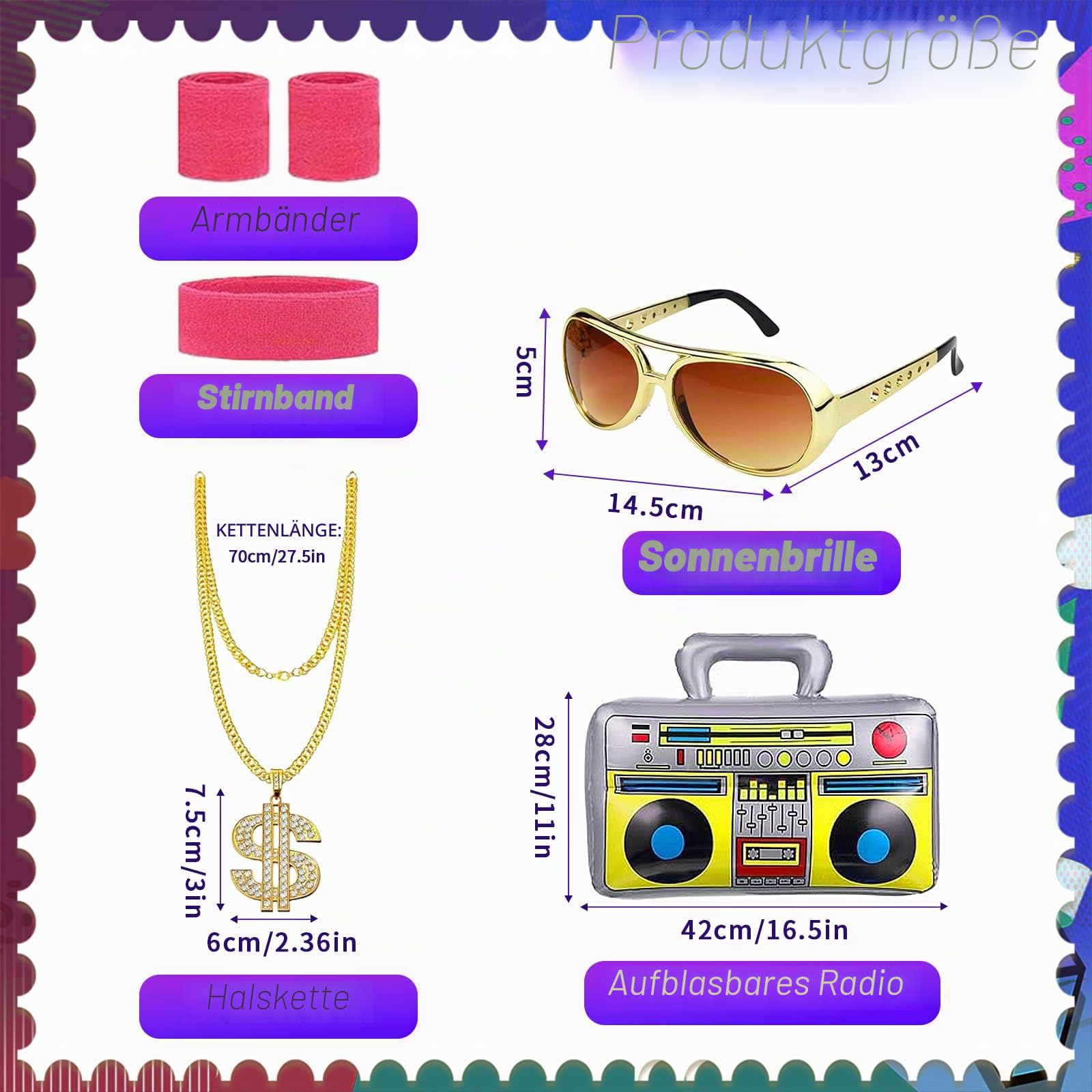80er 90er Jahre Outfit Herren Damen Retro Trainingsanzug,Disco Ganzkörperanzug Hip Hop Sportanzug Set,Jogginganzüge,Streetwear Trainingsanzug Kostüm, Faschingskostüme