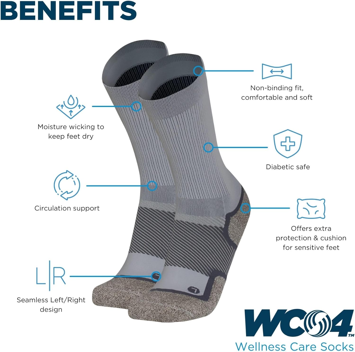 OrthoSleeve Diabetic & Neuropathy Socks (3 Pack) - Image 4